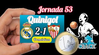 Quinigol jornada 53 pronósticos [upl. by Nisen]