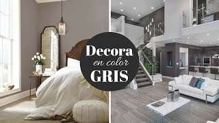 COMO DECORAR CON EL COLOR GRIS  Pabla en casa  Tips e ideas [upl. by Maddi]