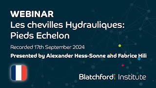 FR Webinar  Les Chevilles Hydrauliques Pieds Echelon  Sept 2024 [upl. by Livi]