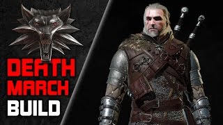 WITCHER 3 Powerful 💀 Death March BUILD for NG ⚔️ Skills Gear Potions Mutations [upl. by Tisbe514]