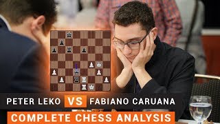 Leko vs Caruana  Chess Analysis by Peter Leko  Schachbundesliga 2019 [upl. by Skillern]