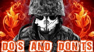 COD Ghosts DOs amp DONTs  Tips and Tricks For Multiplayer [upl. by Chapland]