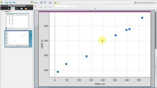 TI nspire lineær regression fra graf [upl. by Koal458]