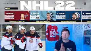 AMERICAN PLAYERS ONLY NHL 22 FANTASY DRAFT [upl. by Adyaj]