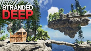 FLOATING ISLAND OUTPOST Stranded Deep S4 Episode 44 [upl. by Ahsasal]