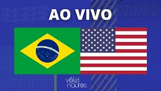 BRASIL 3 X 1 ESTADOS UNIDOS  Vôlei Feminino  Liga das Nações VNL AO VIVO [upl. by Ladin371]