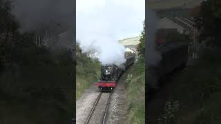 7820 quotDinmore Manorquot in Cheltenham train railway sound railroad steamtrain travel history [upl. by Latashia]