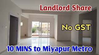 Landlord Share  Brand New 2BHK amp 3BHK Flats For Sale in Nizampet Semi Gated Community  No GST [upl. by Eicrad]