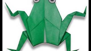 How to make a 3D Origami Frog カエル折り紙折り方 Rana 青蛙 Palaka Zaba Katak [upl. by Aelhsa]