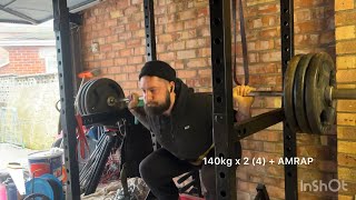 Bullmastiff Powerlifting Program Week 13 Day 1 Quick Session [upl. by Hennahane40]