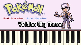 Viridian City Theme  Pokémon RedGreenBlueYellow Synthesia [upl. by Ahtel]