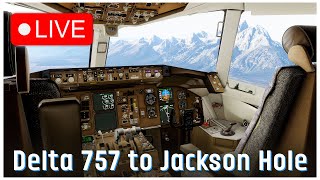 FlightFactor 757200  Delta 2002 Olympics  Denver  Jackson Hole  Salt Lake City  VATSIM [upl. by Robyn567]