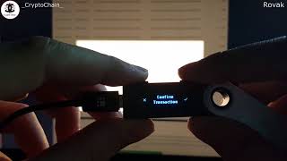 TRON TRX Ledger Nano S beta test Full DEMO [upl. by Sert]