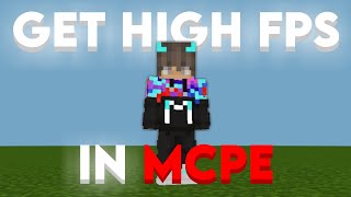 How to get High FPS in Mcpe 120  120 [upl. by Tamas]