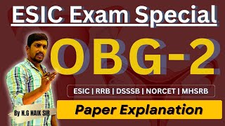 OBG  Important MCQs Explanation  2  ESIC Exam Special staffnurse ESIC rrb nidhya [upl. by Sukram]