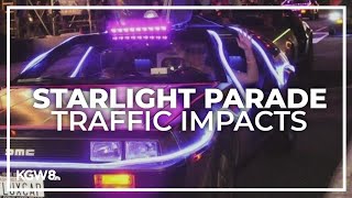 Traffic impacts of the Portland Rose Festivals Starlight Parade [upl. by Adnahsal]