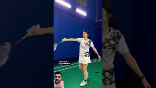 Trick shot tutorial badminton for badmintonlovers [upl. by Aneles746]