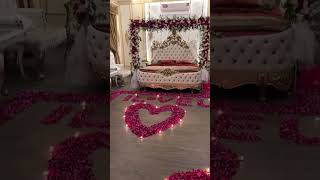 Room decoration ideas fresh flowers Wedding room decor by Saqib flowers wedding eventplanning [upl. by Kalk]