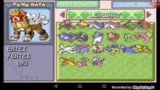 Pokemon FireRed  Cheats Pokemons lendários [upl. by Fancie152]