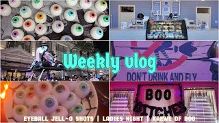 WEEKLY VLOG  New Orleans Krewe of boo parade making eyeball JellO shots girls night Halloween [upl. by Keffer]