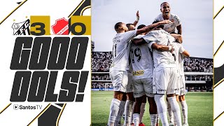 SANTOS 3 x 0 VILA NOVA  GOLS  BRASILEIRÃO SÉRIE B 021124 [upl. by Tanny]