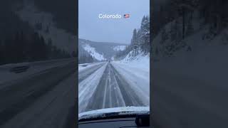 Major winter storm causes travel restrictions in Colorado ustravels naturelovers colorado [upl. by Tuppeny]