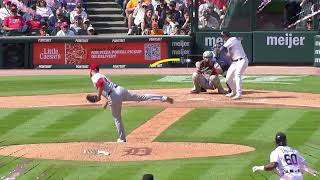 Matt Vierling hammers a grand slam to left center field [upl. by Sauls]