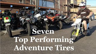 7 Most Popular or Best Adventure Motorcycle Tires  Real World Tire Review [upl. by Gereron]