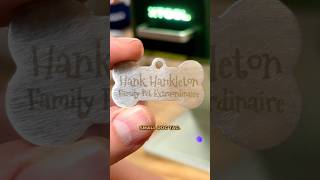 Easy Custom Dog Tags with F1 by XTool diy laserengraving laserengraver doglover [upl. by Yank]