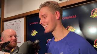 Pettersson and Lankinen talk 4 Nations FaceOff selections Canucks homestand and more [upl. by Aramahs]