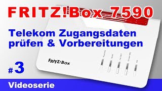 FRITZBox 7590 einrichten  Telekom DSL Zugangsdaten überprüfen FRITZBox Name ändern und Update 3 [upl. by Gerry111]