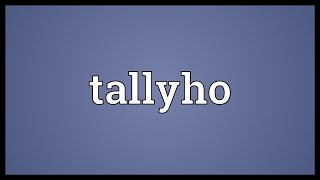 Tallyho Meaning [upl. by Siegler]