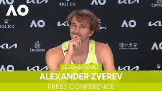 Alexander Zverev Press Conference 2R  Australian Open 2022 [upl. by Aimik]