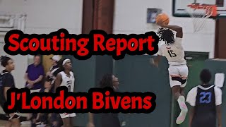 JLondon Bivens Scouting Report [upl. by Ahsinnek]