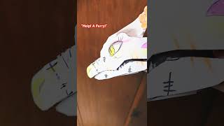 Furry TB Xadia funny puppet art artandcraft paperdragon paperdragonpuppet shorts [upl. by Darnoc]