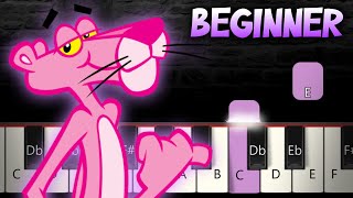 The Pink Panther Theme  BEGINNER Piano Tutorial [upl. by Aihtniroc]