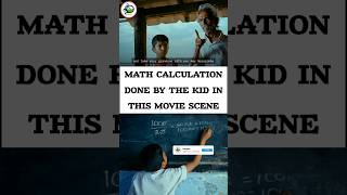 Math Calculation Done By The Kid in this Movie Scene  Simple Interest  maths shorts movie [upl. by Cirda850]