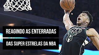 REAGINDO AS ENTERRADAS DAS SUPER ESTRELAS DA NBA  REACT BASQUETE TALKS [upl. by Myers]