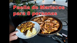 Paella de Mariscos para 8 personas  Seafood Paella [upl. by Edny183]