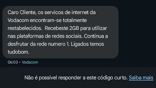 COMO ENTRAR NA INTERNET GERAL COM OS 500MB DA VODACOM [upl. by Giovanna334]