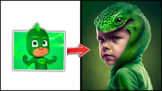 This is unbelievable This is what PJ Masks characters look like in REAL LIFE [upl. by Enaujed]