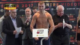 Eleider Alvarez vs Lucian Bute pesaje  weigh in [upl. by Randie]