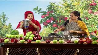 Green Apple Pachadi Recipe  Telugu  Ruchi Arokiyam  Krithika Radhakrishnan [upl. by Lhadnek723]