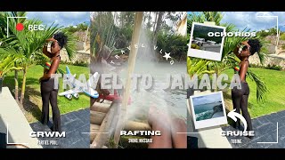 travel vlog ✈︎  exploring ocho rios secret blue hole river rafting jetboat ride in Jamaica 🇯🇲 [upl. by Alvera950]