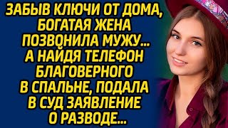 Забыв ключи от дома богатая жена позвонила мужу… А найдя телефон благоверного в спальне [upl. by Annoerb754]