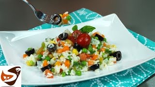 Insalata di Riso con verdure fresche gustosissima  Ricette estive [upl. by Annis]