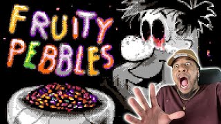 FRUITY PEBBLES  Flintstones but its a creepy game REACTION [upl. by Dnilasor]