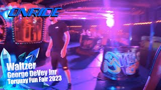 Waltzer  George DeVey Jnr Onride  Torquay Fun Fair 2023 [upl. by Janey]