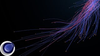 Animate Splines with Particle Emitter in Cinema 4d Quick Tutorial [upl. by Ytitsahc]