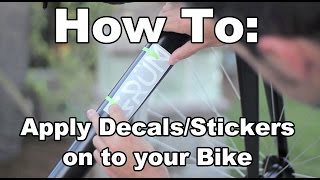 How to Apply Decals  Stickers on to your Bike [upl. by Aikrahs93]